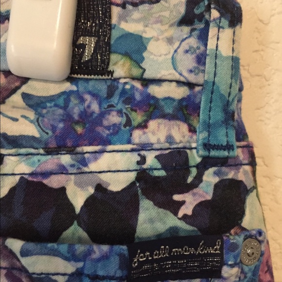 7 for all Mankind printed denim skinny jeans - Picture 5 of 6